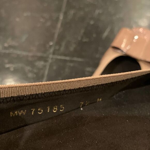 Stuart Weitzman Patent Leather Ballet Flats 7.5 Rhinestone - Picture 9 of 10